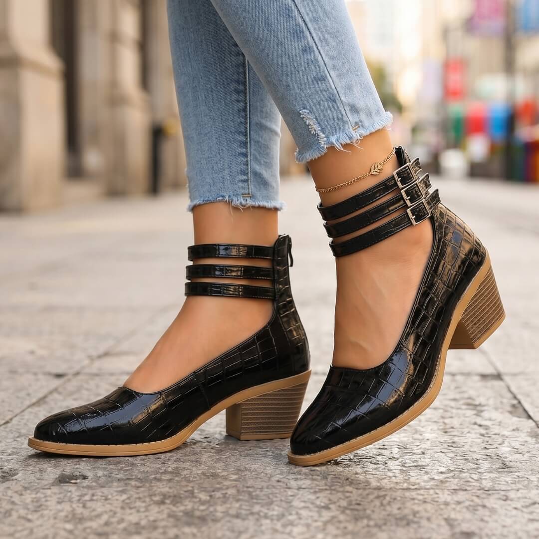 Cassia Leather Heels