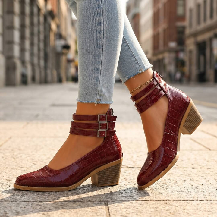 Cassia Leather Heels