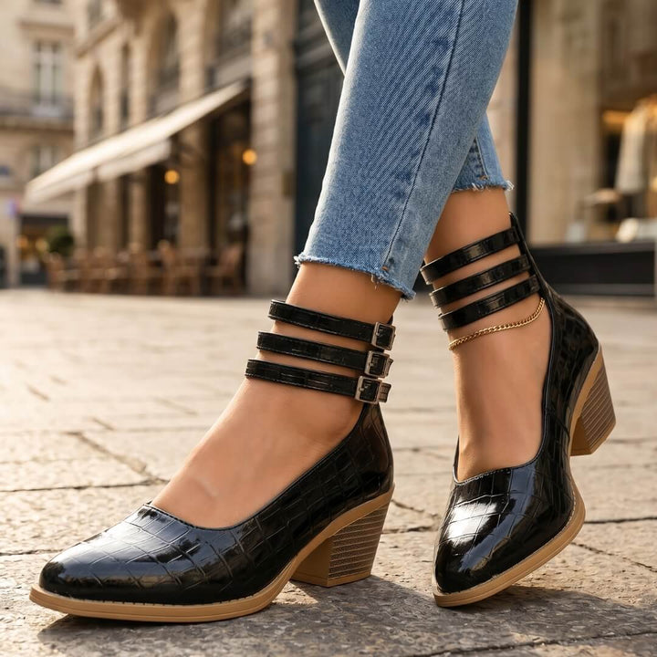 Cassia Leather Heels