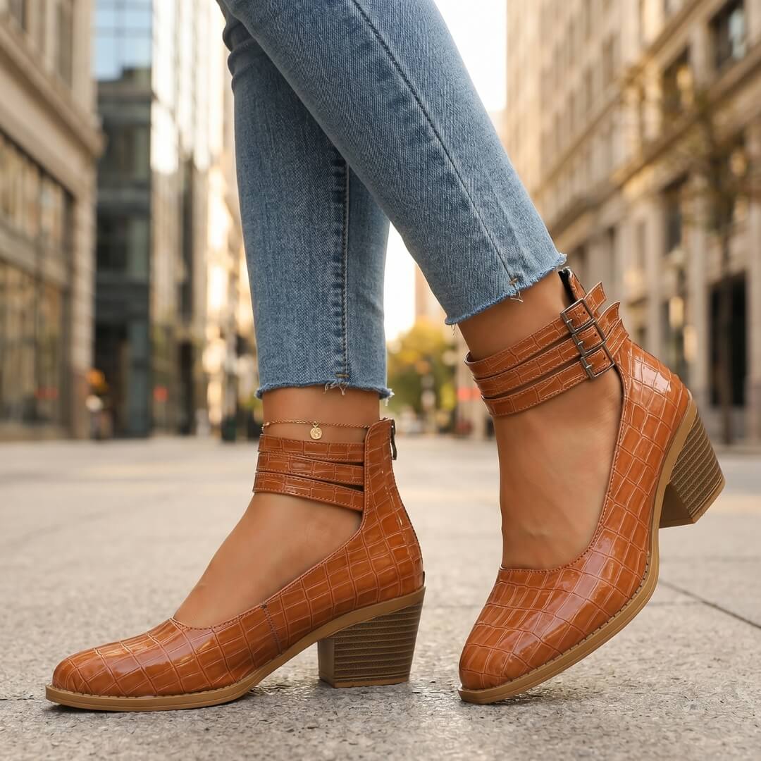 Cassia Leather Heels