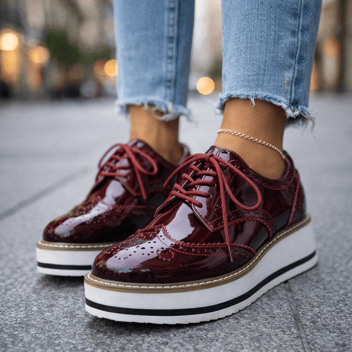 Venetia Leather Platforms