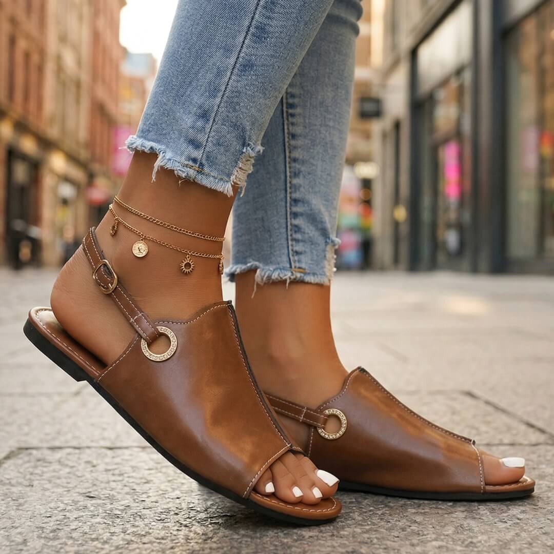 Amelie Leather Sandals