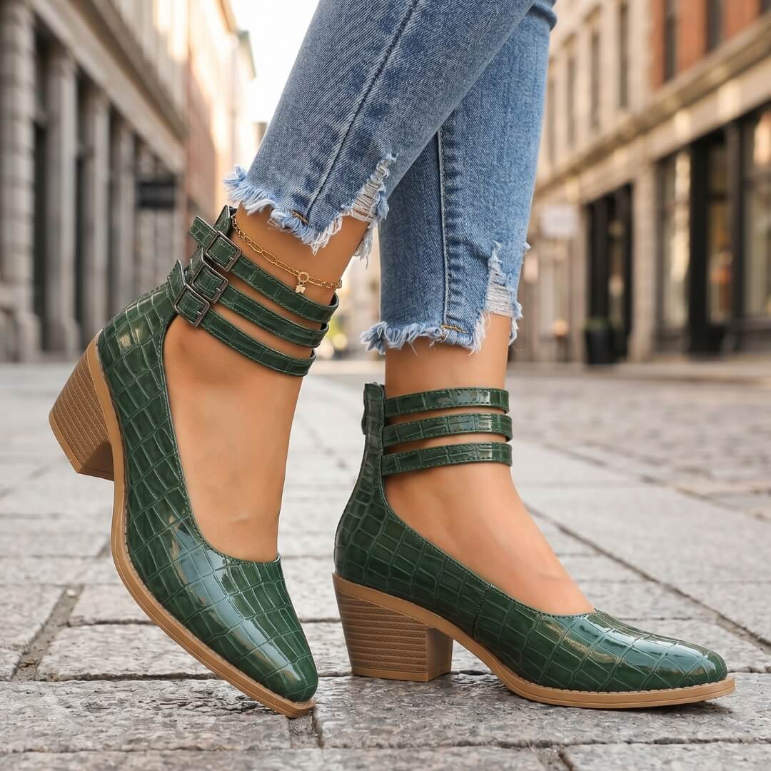Cassia Leather Heels