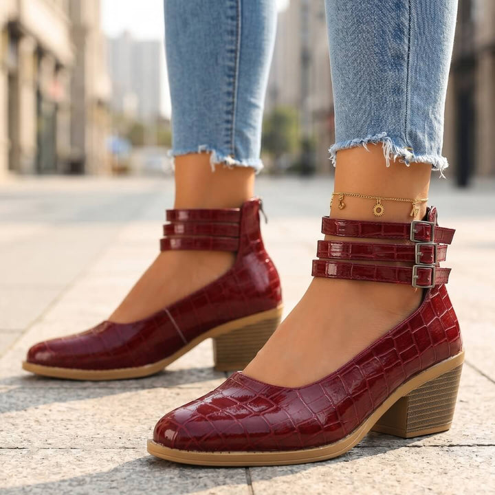 Cassia Leather Heels