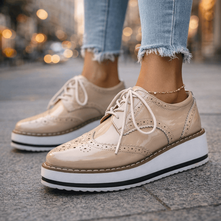 Venetia Leather Platforms