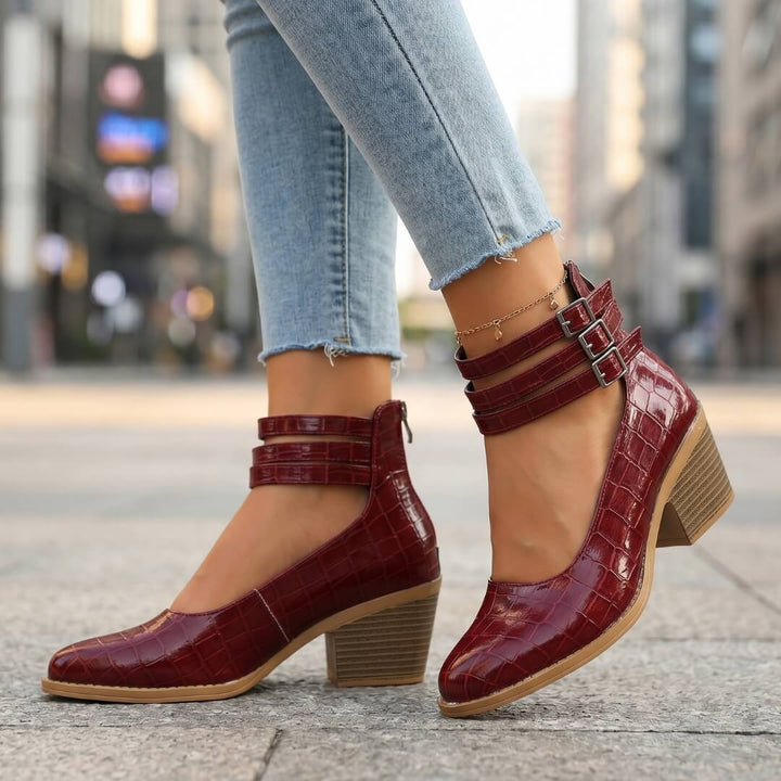 Cassia Leather Heels