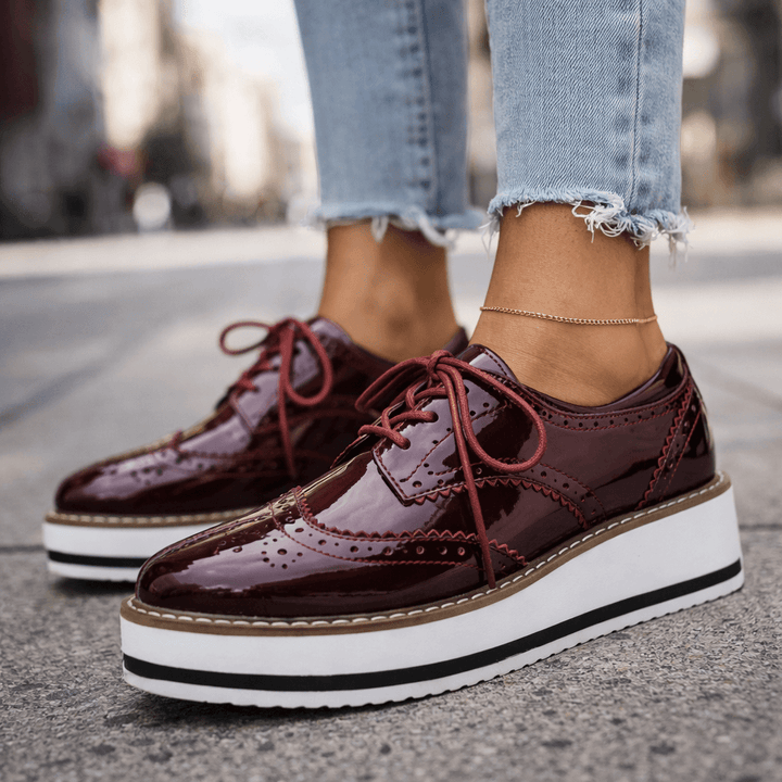 Venetia Leather Platforms