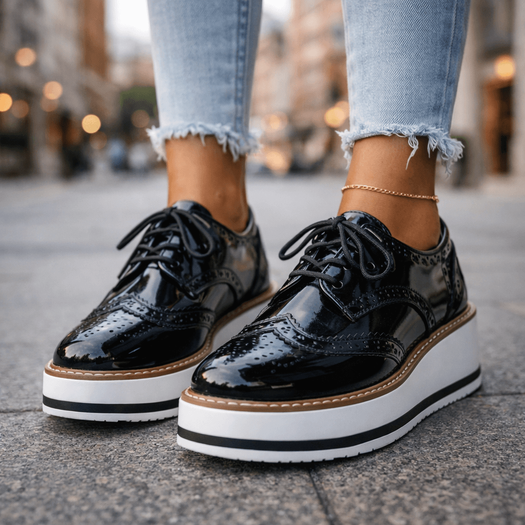 Venetia Leather Platforms