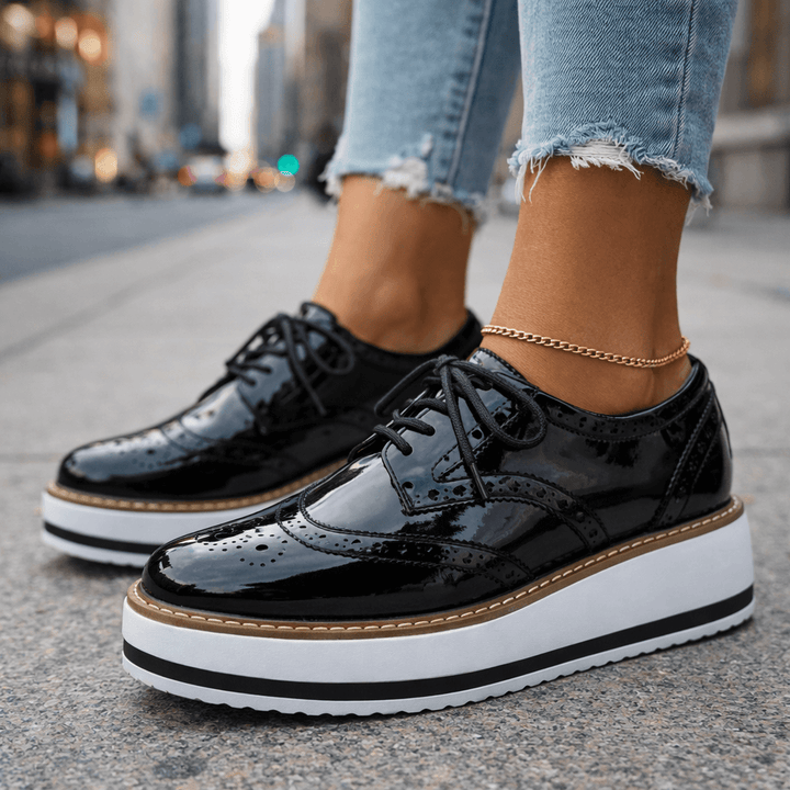 Venetia Leather Platforms