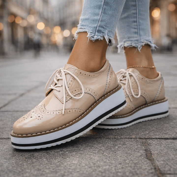 Venetia Leather Platforms