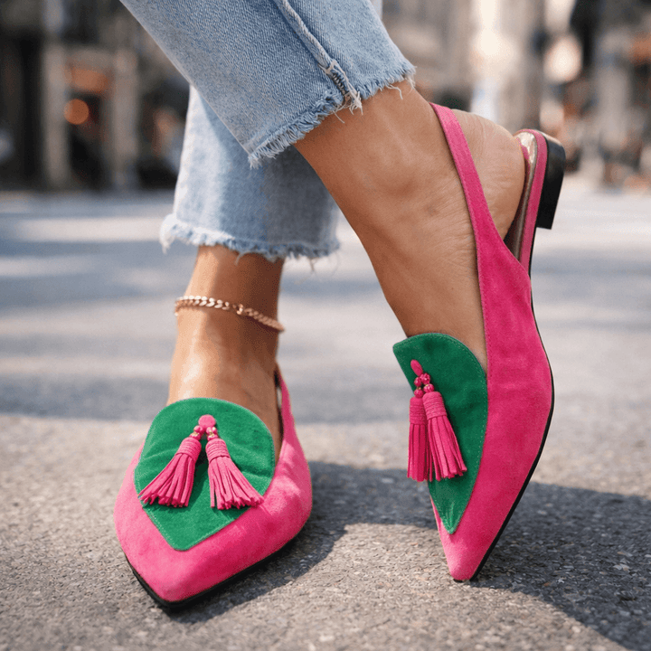 Zerina Tassel Slingbacks