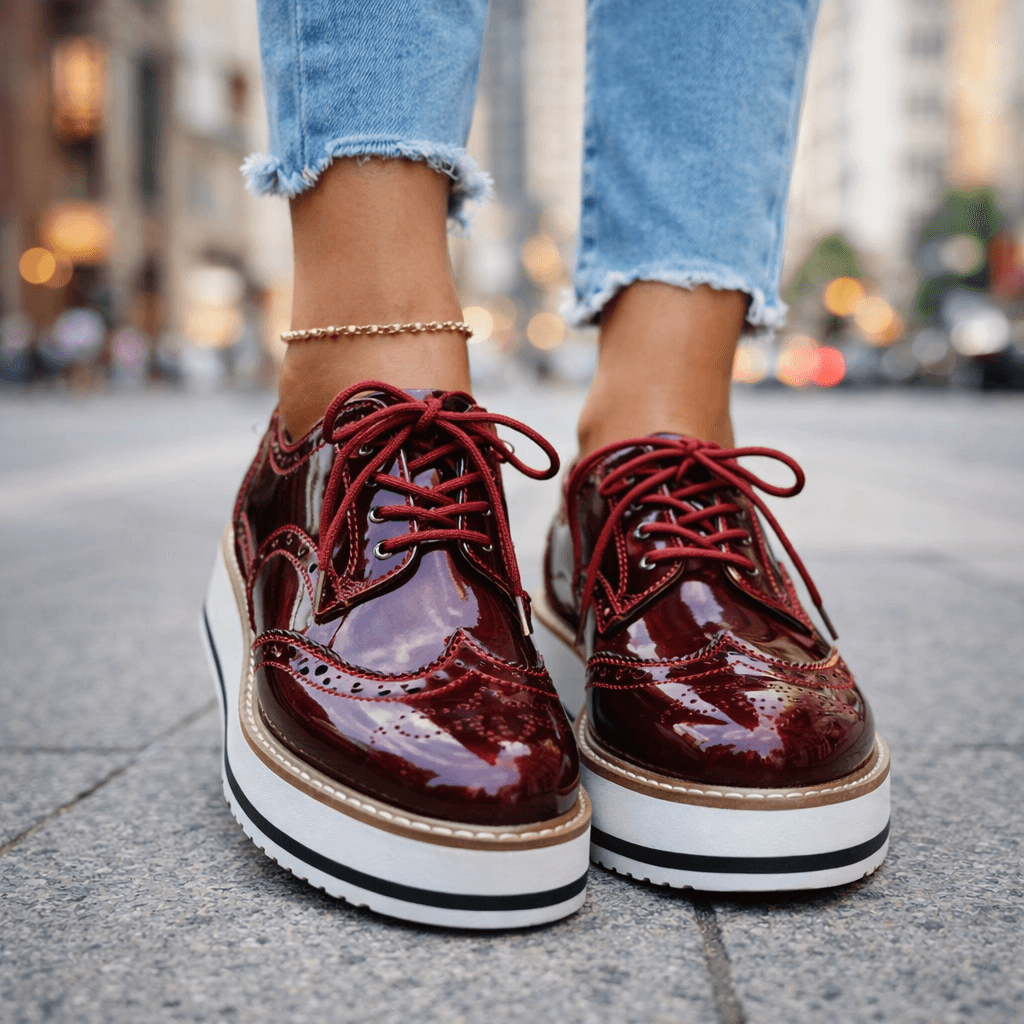 Venetia Leather Platforms