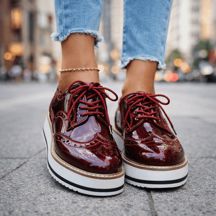 Venetia Leather Platforms