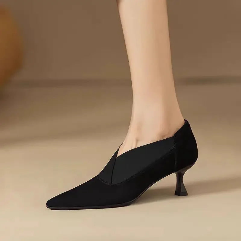 Luna Suede Heels