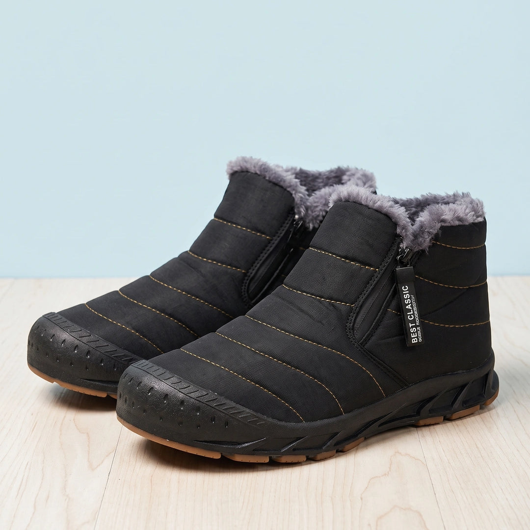 Aramis Waterproof Fleece Lined Barefoot Winter Shoes - Black