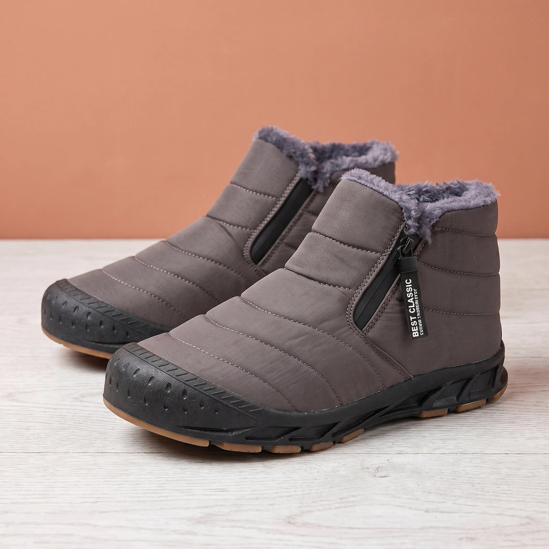 Aramis Waterproof Fleece Lined Barefoot Winter Shoes - Gray