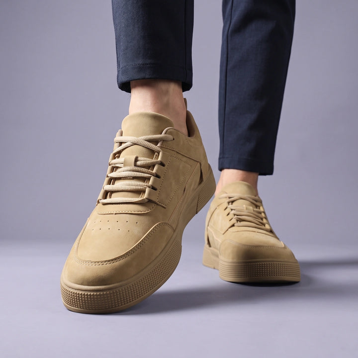 Wayne Cloud Cushioned Low Top Sneakers - Beige